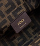 Fendi First Small 8BP129 Black leather and python leather bag