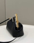 Fendi First Small 8BP129 Black leather and python leather bag