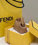 Fendi Nano First Charm Shoulder Bag 7AS051 Apricot Leather