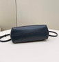 Fendi First Small 8BP129 Navy Blue leather and python leather bag