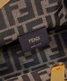 Fendi First Small 8BP129 Navy Blue leather and python leather bag
