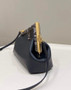 Fendi First Small 8BP129 Navy Blue leather and python leather bag