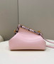 Fendi First Small 8BP129 Pink leather and python leather bag
