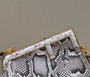 Fendi First Small 8BP129 Gray python leather bag