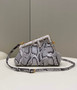 Fendi First Small 8BP129 Gray python leather bag