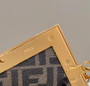 Fendi First Small 8BP129 Gray python leather bag