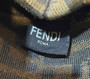 Fendi First Small 8BP129 White and Blue Interlaced Leather Bag
