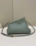 Fendi First Small 8BP129 Green braided leather bag