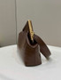 Fendi First Medium 8BP127 Brown laqué crocodile leather bag