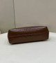 Fendi First Medium 8BP127 Brown laqué crocodile leather bag