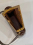 Fendi First Medium 8BP127 Brown laqué crocodile leather bag