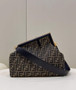 Fendi First Medium 8BP127 Brown FF Leather Bag