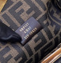 Fendi First Medium 8BP127 Black python leather bag