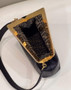Fendi First Medium 8BP127 Black python leather bag