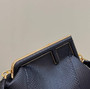 Fendi First Medium 8BP127 Black python leather bag