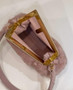 Fendi First Medium 8BP127 Pink fox fur bag