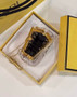 Fendi Nano First Charm Shoulder Bag 7AS051 Gray python leather bag