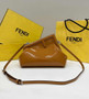 Fendi First Small 8BP129 Tan Patent Leather Bag