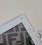 Fendi First Small 8BP129 Silver leather bag Multicolor