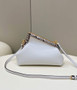 Fendi First Small 8BP129 White leather and python leather bag