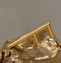 Fendi First Small 8BP129 Gold-colored leather sequinned bag
