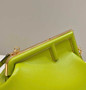 Fendi First Small 8BP129 Green leather bag