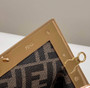 Fendi First Small 8BP129 Yellow leather bag