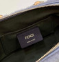 Fendi 8BS067 By The Way Mini Light gray sheepskin small Boston bag