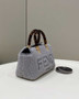 Fendi 8BS067 By The Way Mini Light gray sheepskin small Boston bag