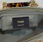 Fendi 8BS067 By The Way Mini Light green canvas small Boston bag with Roma