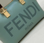 Fendi 8BS067 By The Way Mini Small Green leather Boston bag
