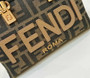 Fendi 8BS067 By The Way Mini Small brown FF fabric Boston bag