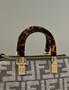 Fendi 8BS067 By The Way Mini Small gray FF Boston bag