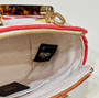 Fendi 8BS067 By The Way Mini Beige canvas small Boston bag with Roma embroidery