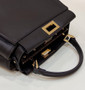 Fendi 8BN244 Peekaboo Mini Coffee leather bag 2125CS