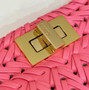 Fendi 8BN327 Peekaboo ISeeU Petite Small Bag Pink Camellia leather