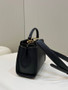 Fendi 8BN244 Peekaboo Mini Black leather bag 2125CS