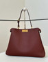 Fendi Peekaboo Soft Large Brown Leather Bag 8BN358