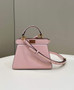 Fendi 8BN335 Peekaboo ISeeU Petite Padded Nappa Leather Bag Pink