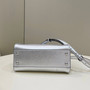 Fendi Peekaboo Mini Selleria Bag 8BN244 Silver