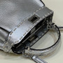 Fendi Peekaboo Mini Selleria Bag 8BN244 Silver