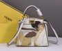 Fendi 8BN244 Peekaboo Mini Selleria Bag Beige