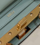 Fendi 8BN335 Peekaboo ISeeU Petite Padded Nappa Leather Bag Light Blue