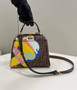 Fendi Peekaboo Mini Selleria Bag 8BN244 Brown