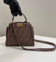 Fendi Peekaboo Mini Selleria Bag 8BN244 Brown