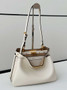 Fendi Peekaboo Soft Small Leather Beige 8BN365
