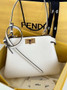 Fendi Peekaboo Soft Small Leather Beige 8BN365
