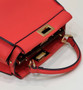 Fendi 8BN244 Peekaboo Mini Red leather bag 2125CS