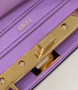 Fendi 8BN335 Peekaboo ISeeU Petite Padded Nappa Leather Bag Purple