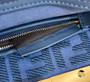 Fendi 8BN244 Peekaboo Mini Blue leather bag 2125CS